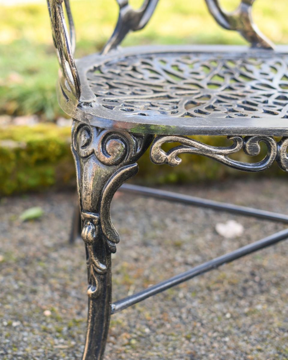 Butterfly Design Two Seater Bench Leg Detailing