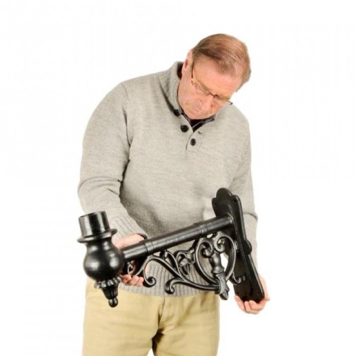 Ornate Wall Bracket Finished In Black 