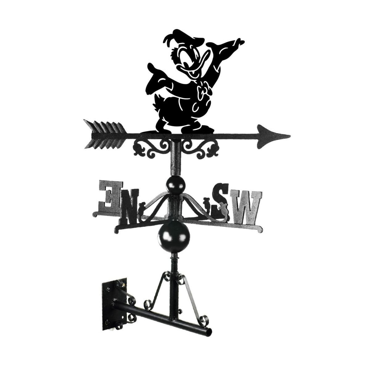 Mounted Cartoon Male Duck Weathervane