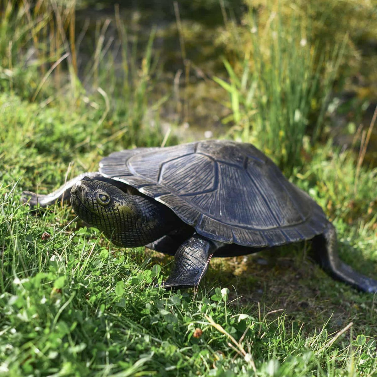 Cast Aluminium "Free Roam" Turtle Garden Sculpture