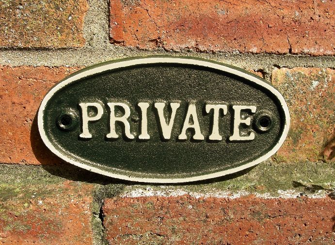 Cast Iron "Private" Sign