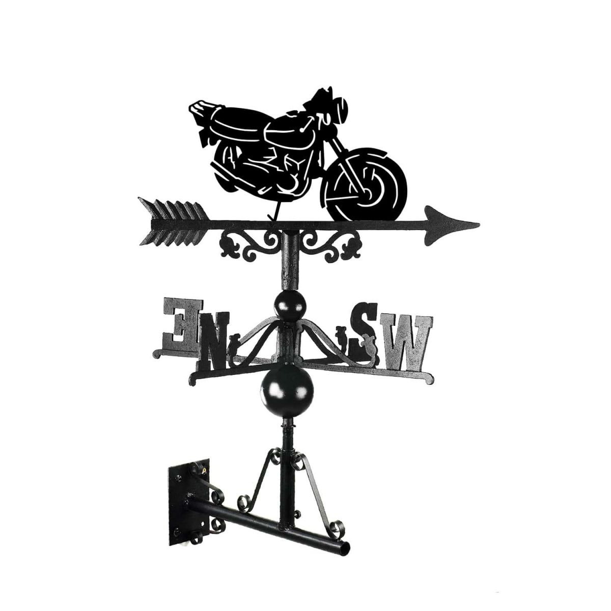 Mounted Cast Iron & Steel Hyosung GT250 Motorbike Weathervane