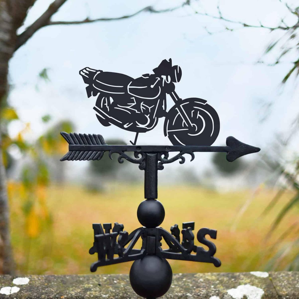 Cast Iron & Steel Hyosung GT250 Motorbike Weathervane