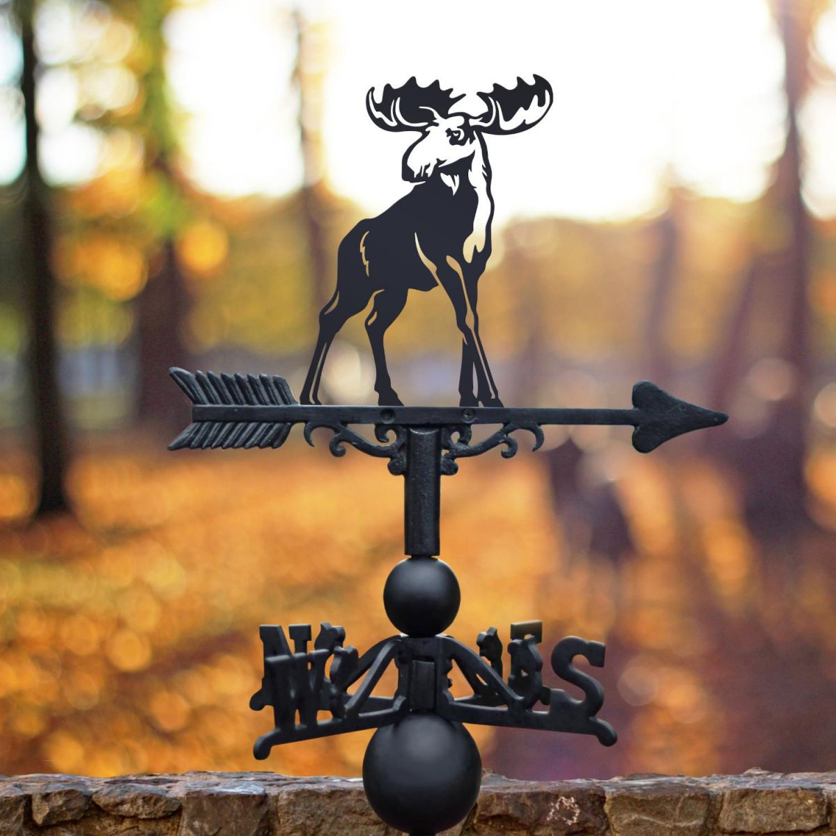 Cast Iron & Steel Moose Weathervane