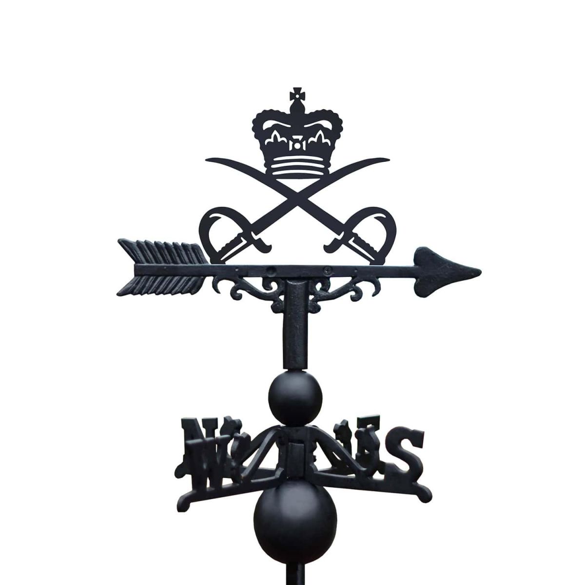 Close-Up of Cast Iron & Steel Royal Army Physical Training Corps Weathervane