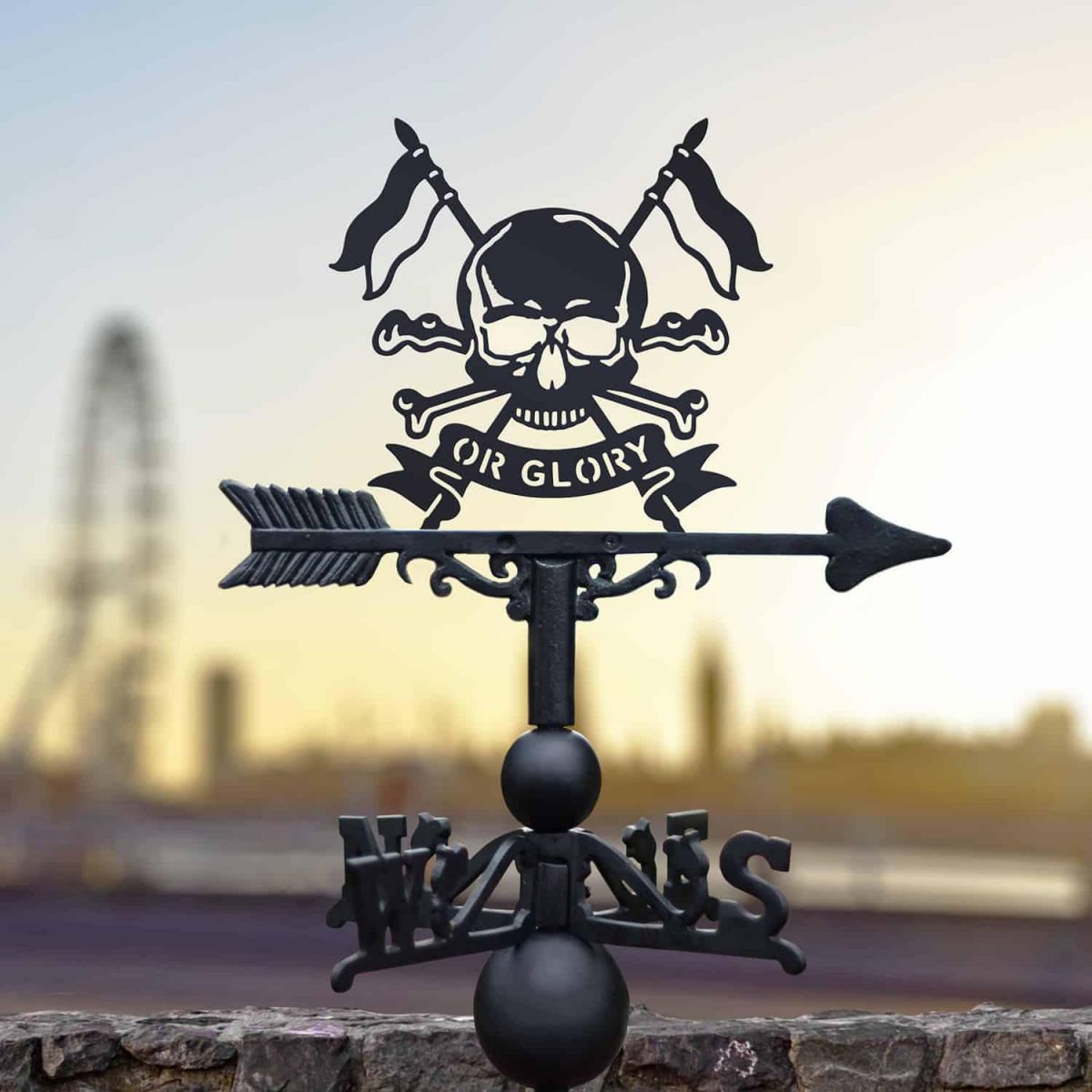 Cast Iron & Steel Weathervane with Royal Lancers Motif