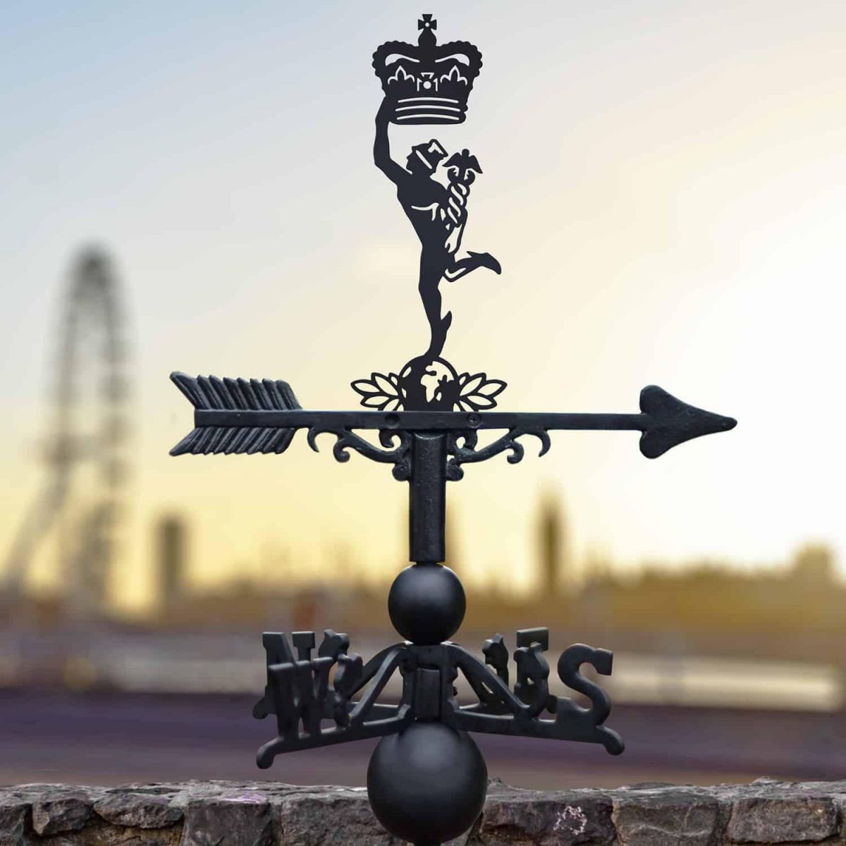 Cast Iron & Steel Weathervane with Signal Regiment Topper