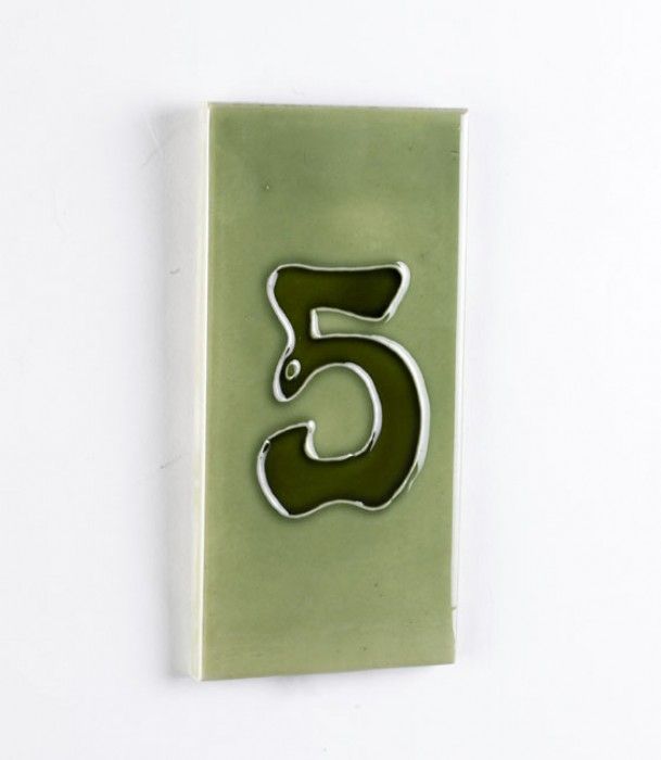 Double Plain Tile Number Frame