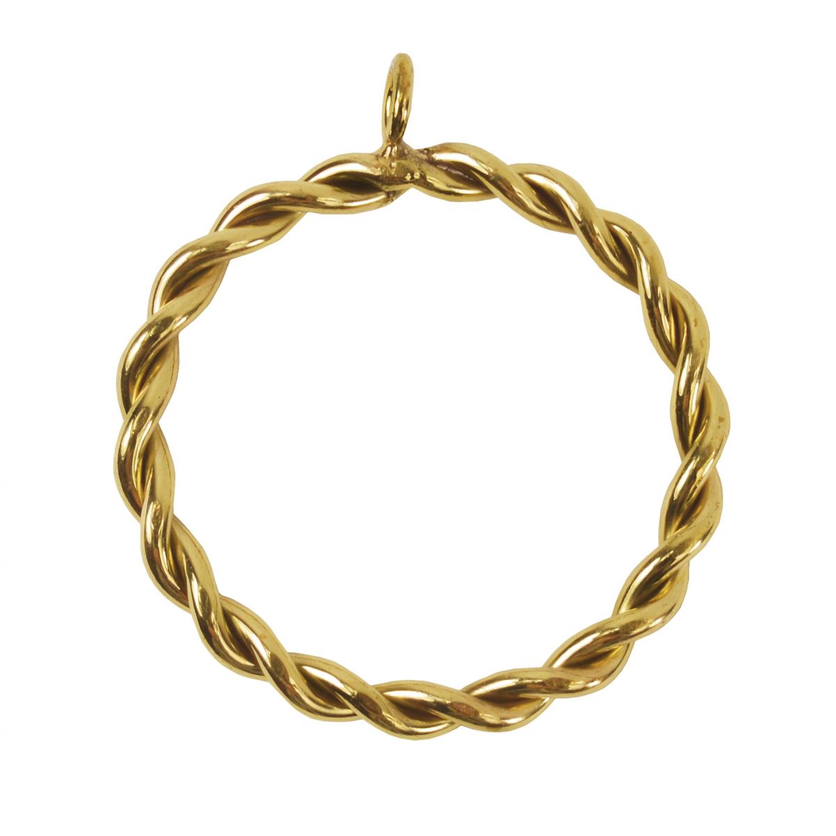 Rope twist design curtain ring