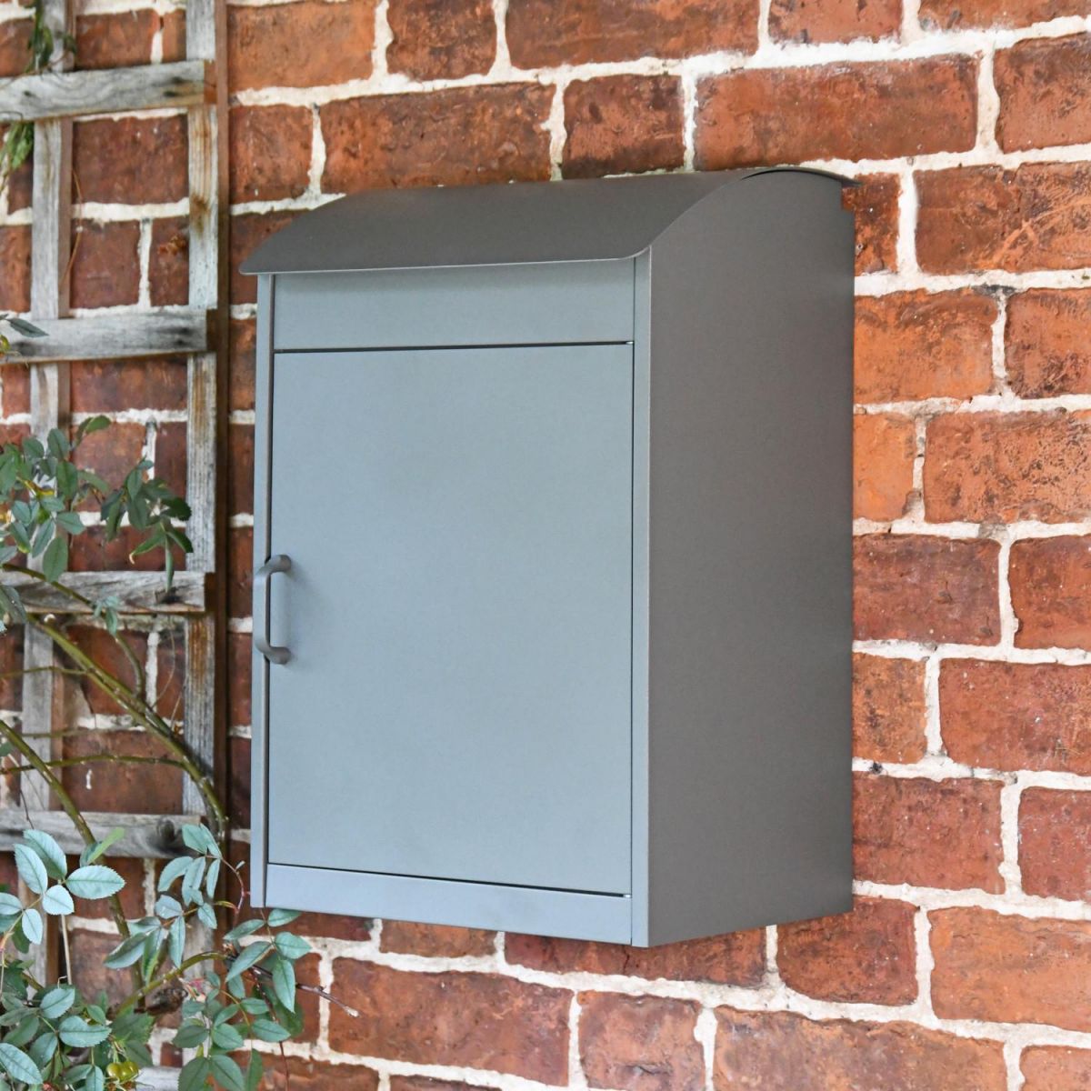 Charcoal Front Opening Parcel Box