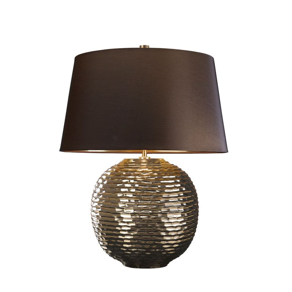 Chocolate and Gold Table Lamp 