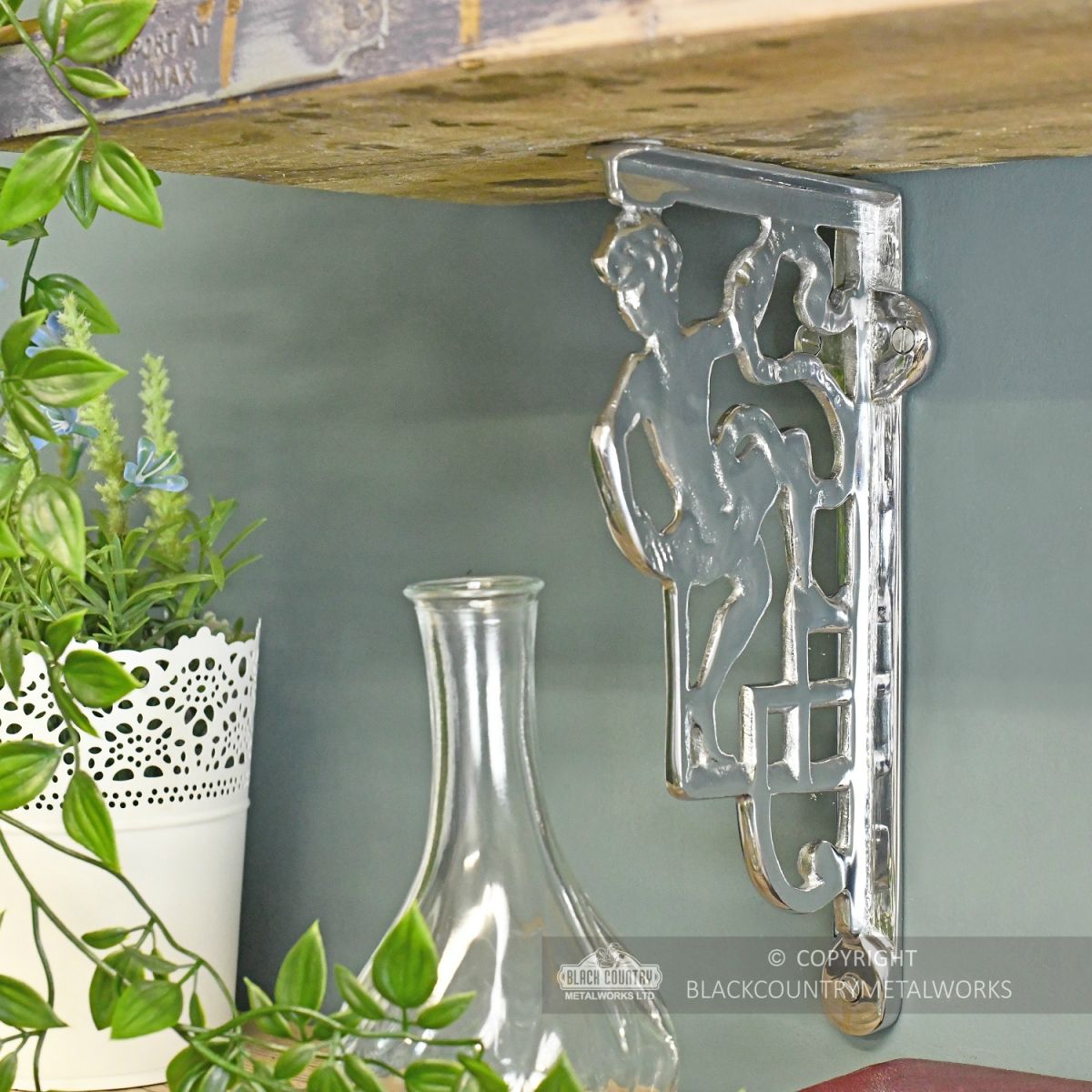 Chome Cherub shelf bracket