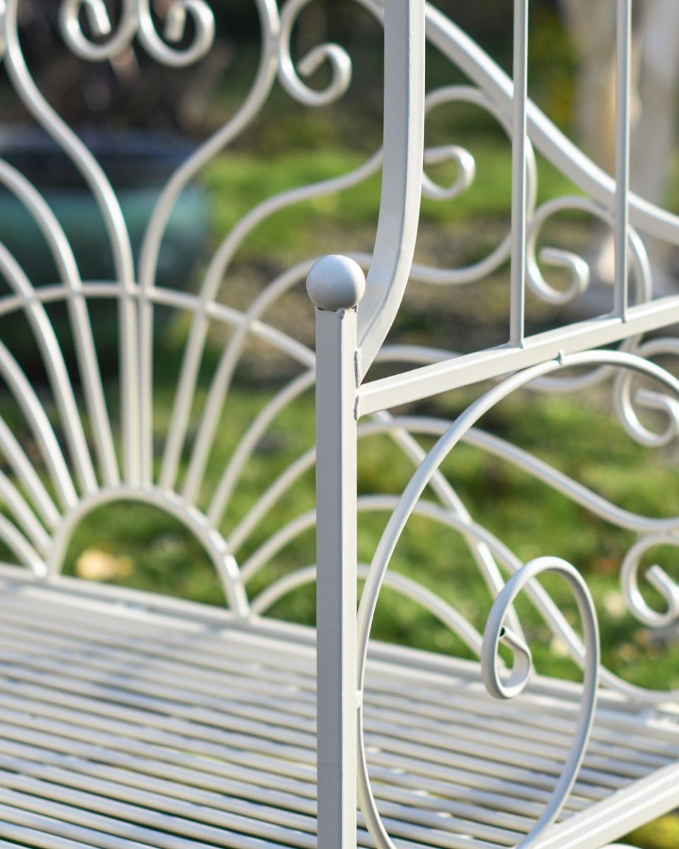 Beautiful fretwork panels On The Garden Bench