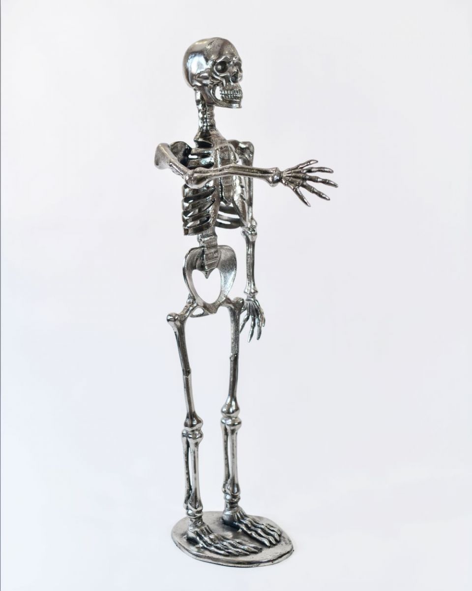 Chrome Skeleton with Arm Out Side View
