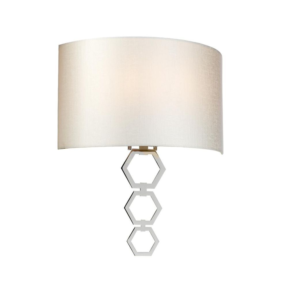 Polished Chrome Wall Light Switched On