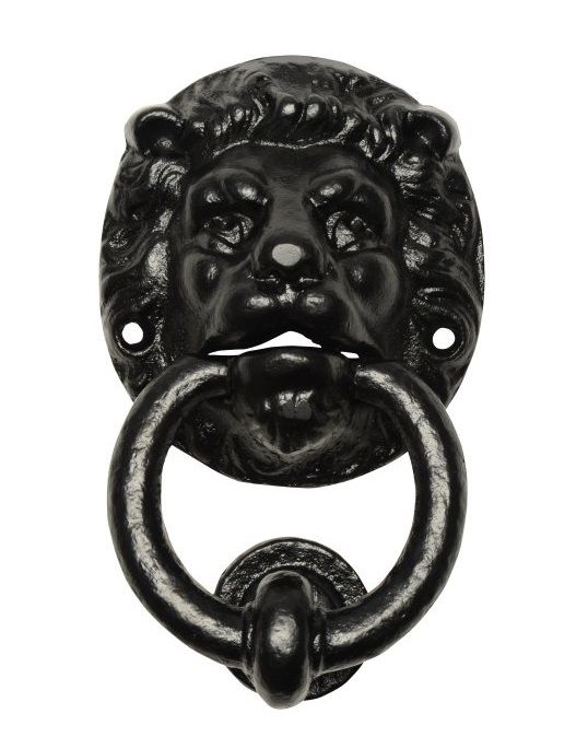 "Salvendale" Black Lion Door Knocker