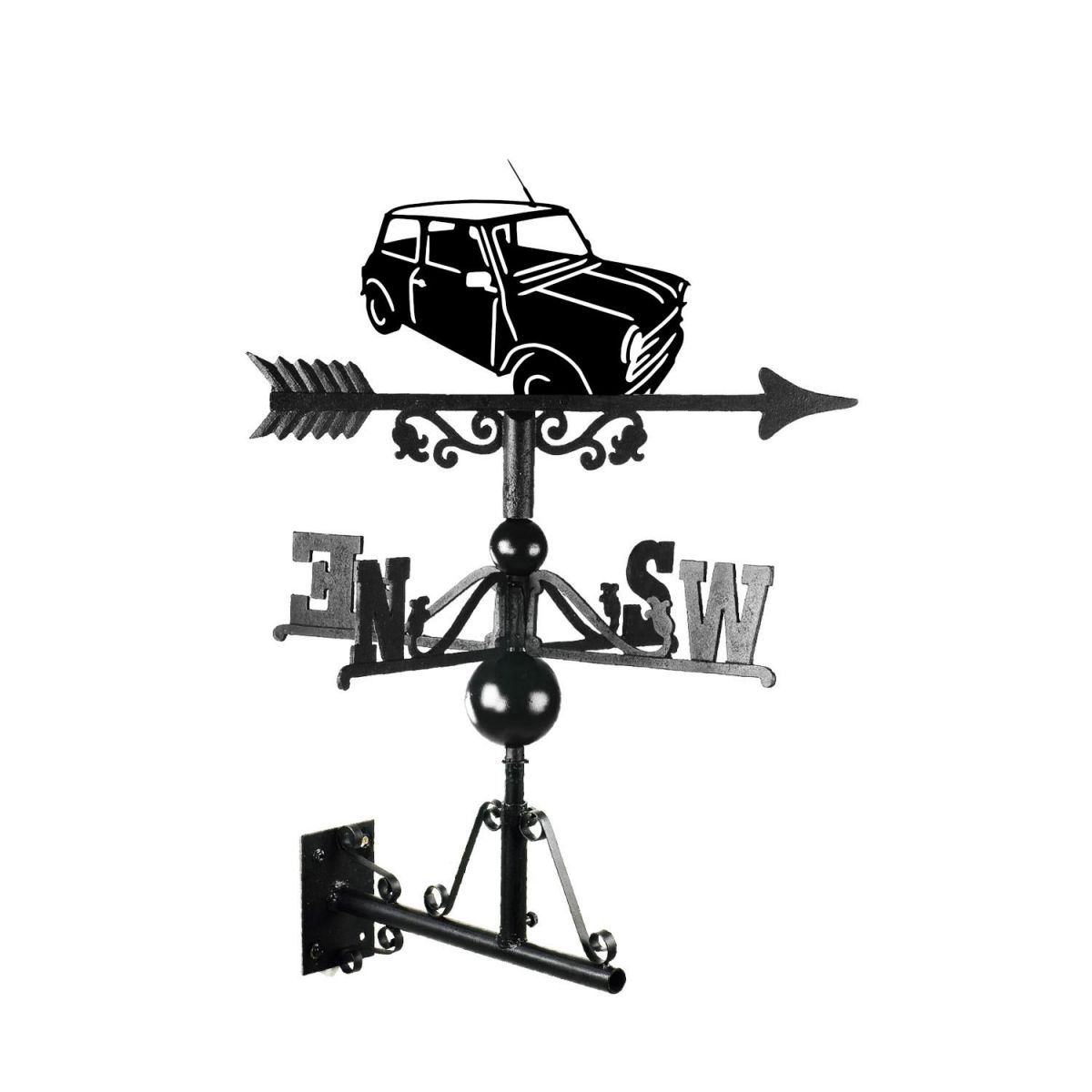 Classic mini weathervane in situ