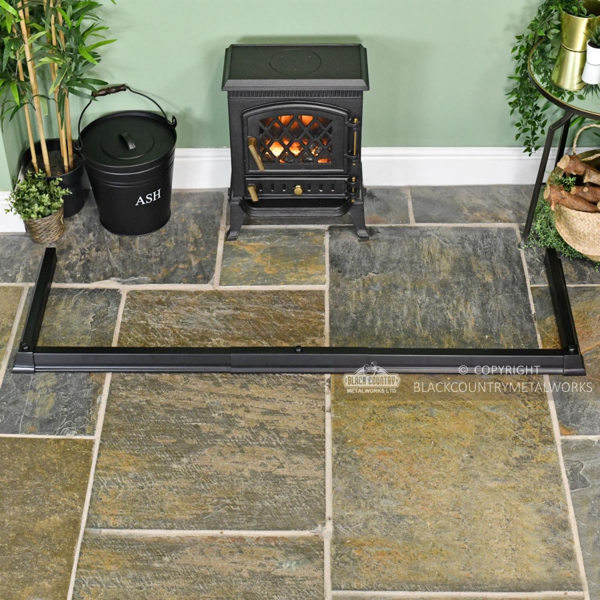 Classic Simplistic Hearth Fender in Situ