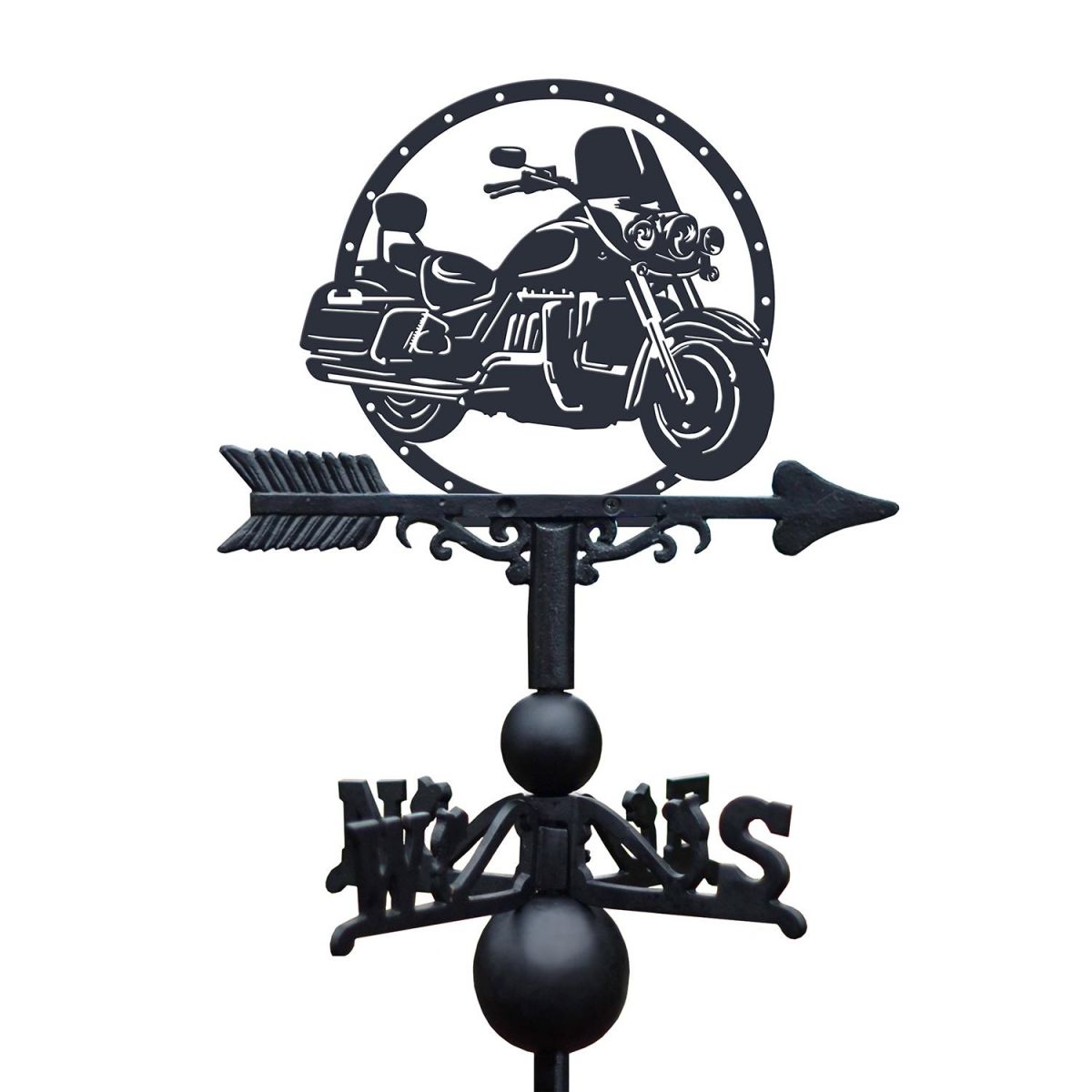 Triumph Motorbike Weathervane Created From Cast Iron & Steel