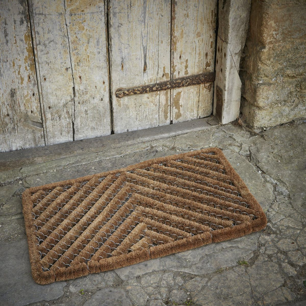 Classic Wire Brush Door Mat in Situ