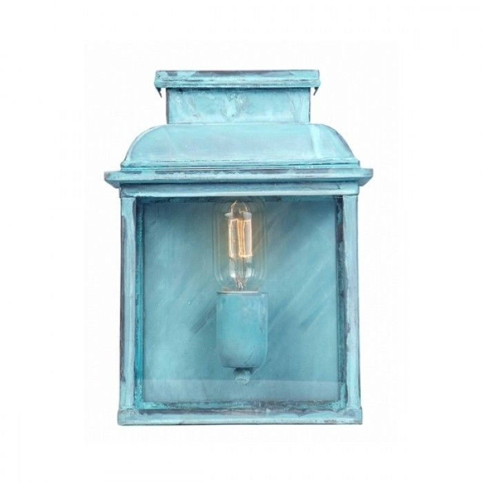 Simplistic Verdigris Half Porch Light