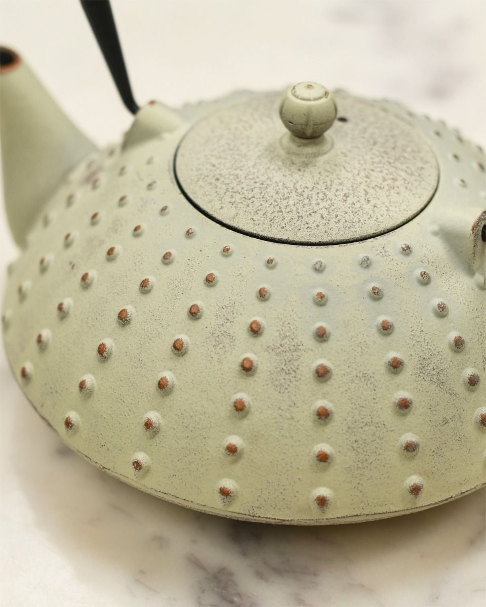 Bronze Dot Pattern on Teapot 