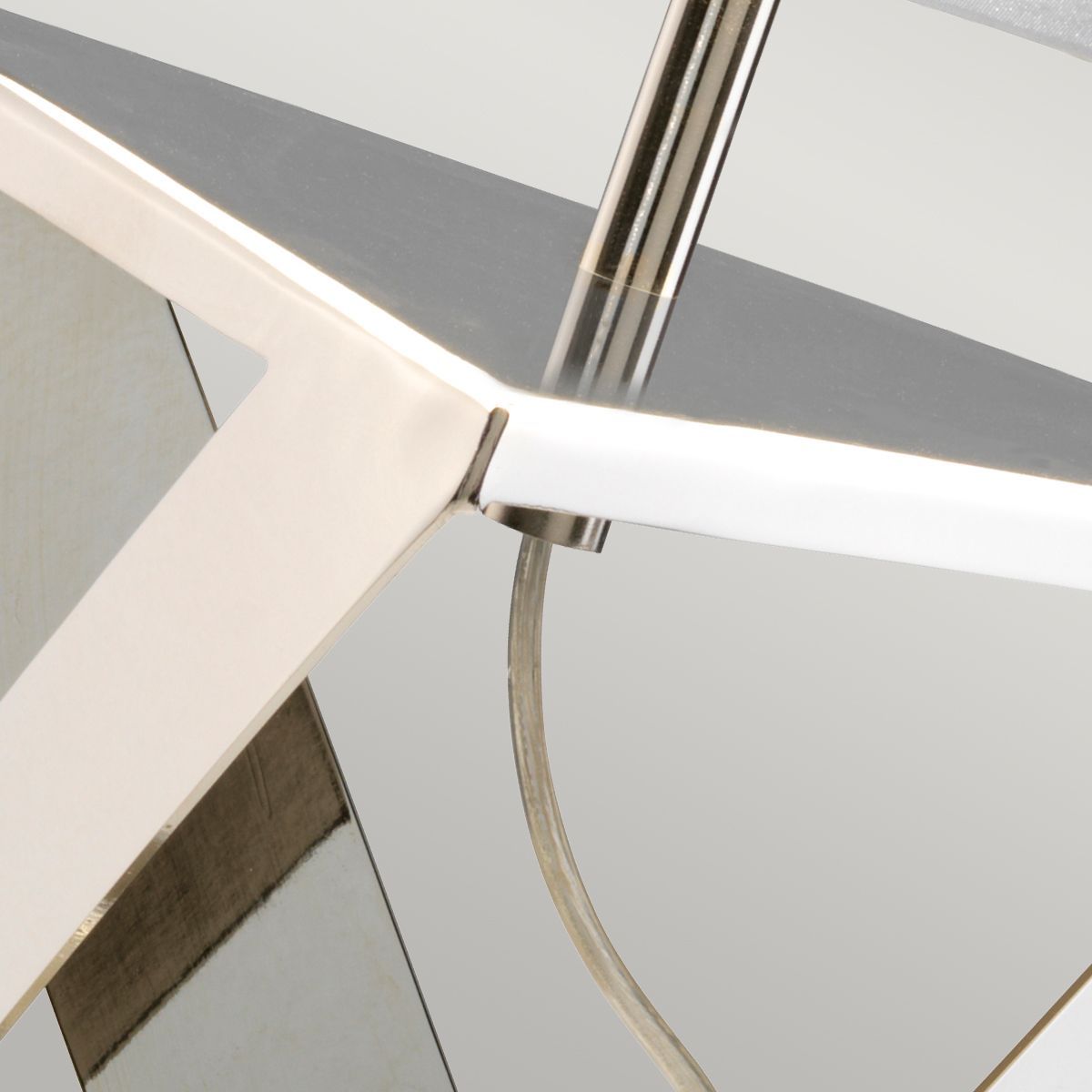 Close Up of Wired Table Lamp 