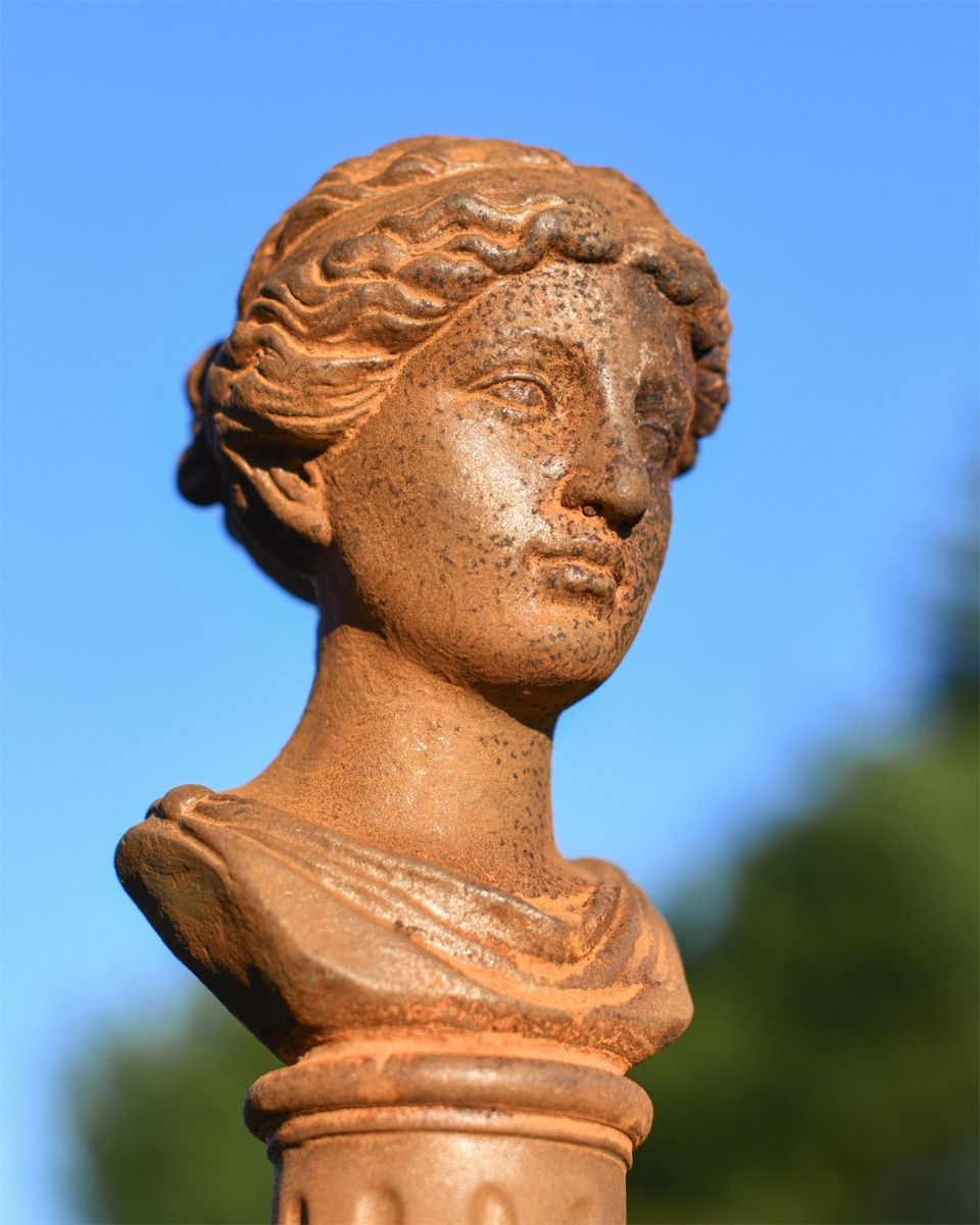 Close up Of rustic sculpture 