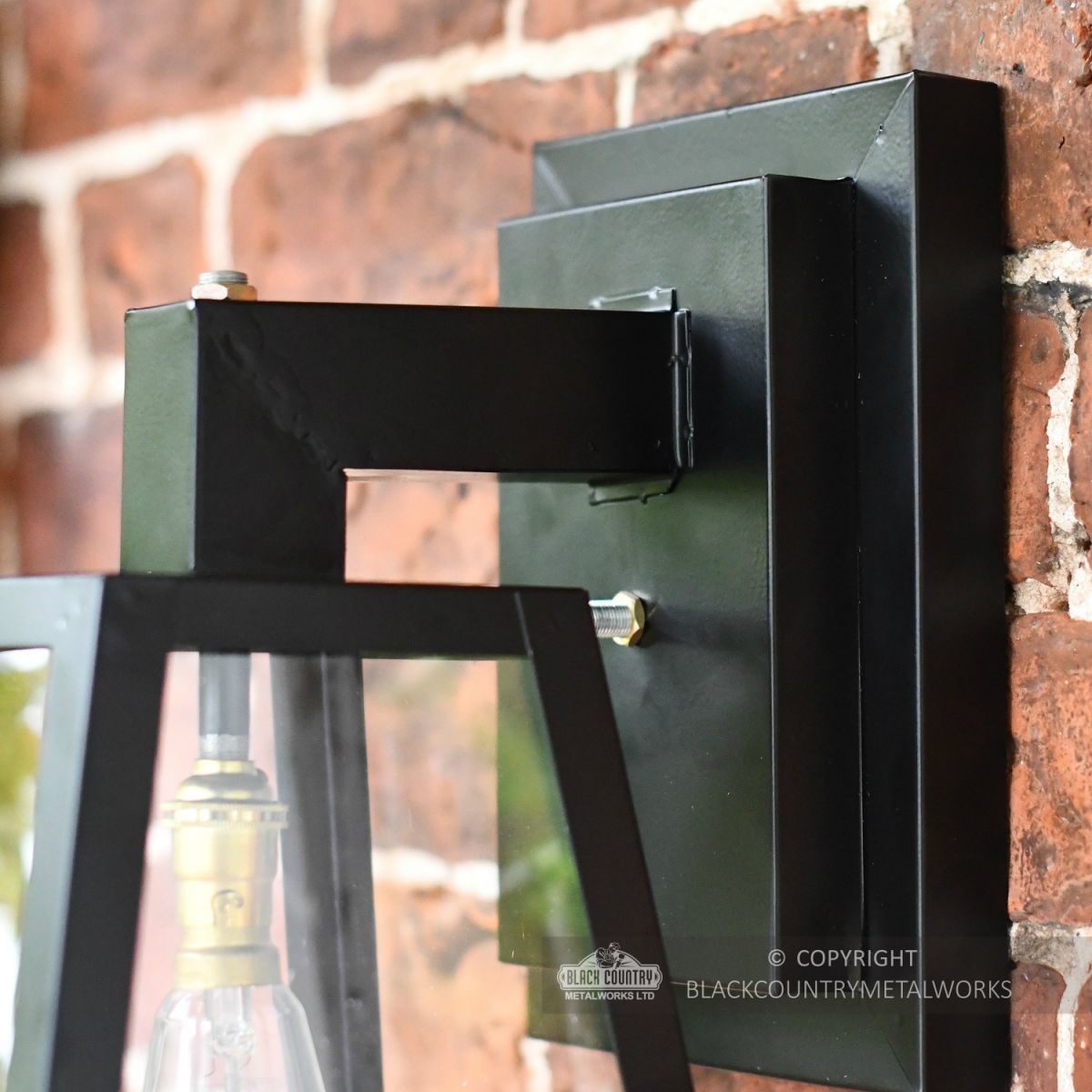 Close Up Of Modern Top Fix Mounting Bracket