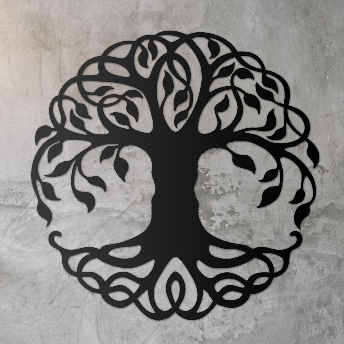 Tree of Life Wall Art on a Rustic Grey Wall