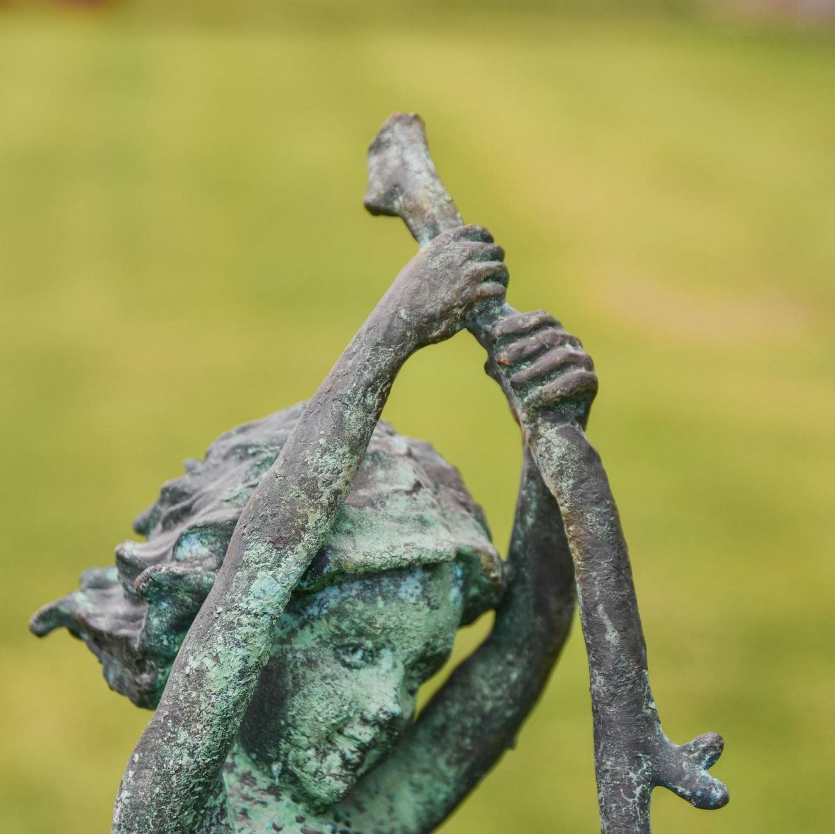 Close up of Verdigris Woodland Fairy 