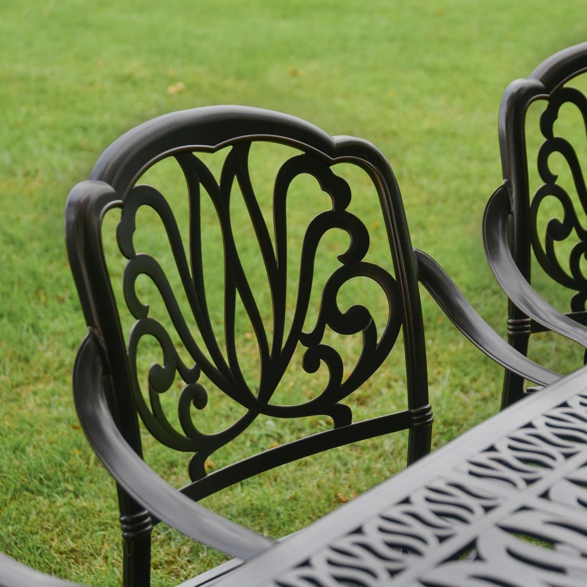 Close up of Floral Patterning on Chair 