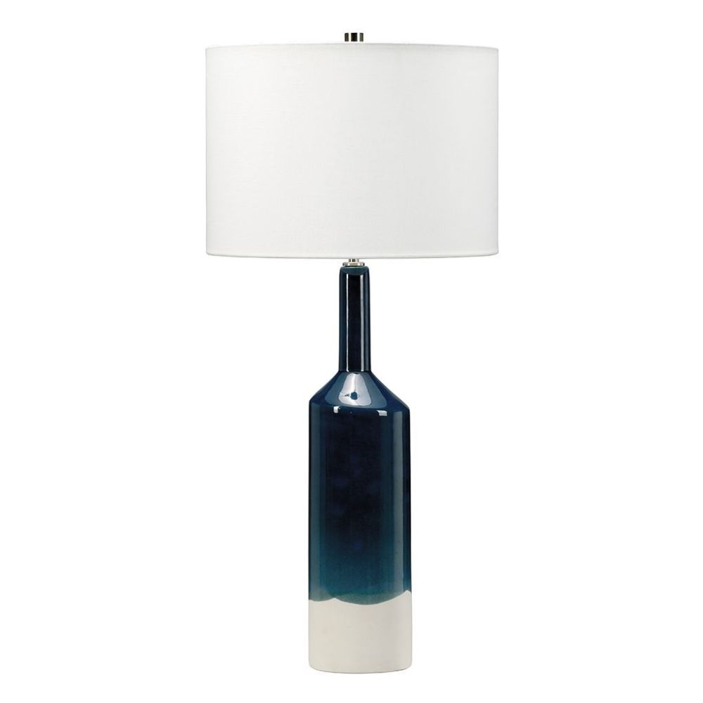 Coastal Style Blue and White Lamp