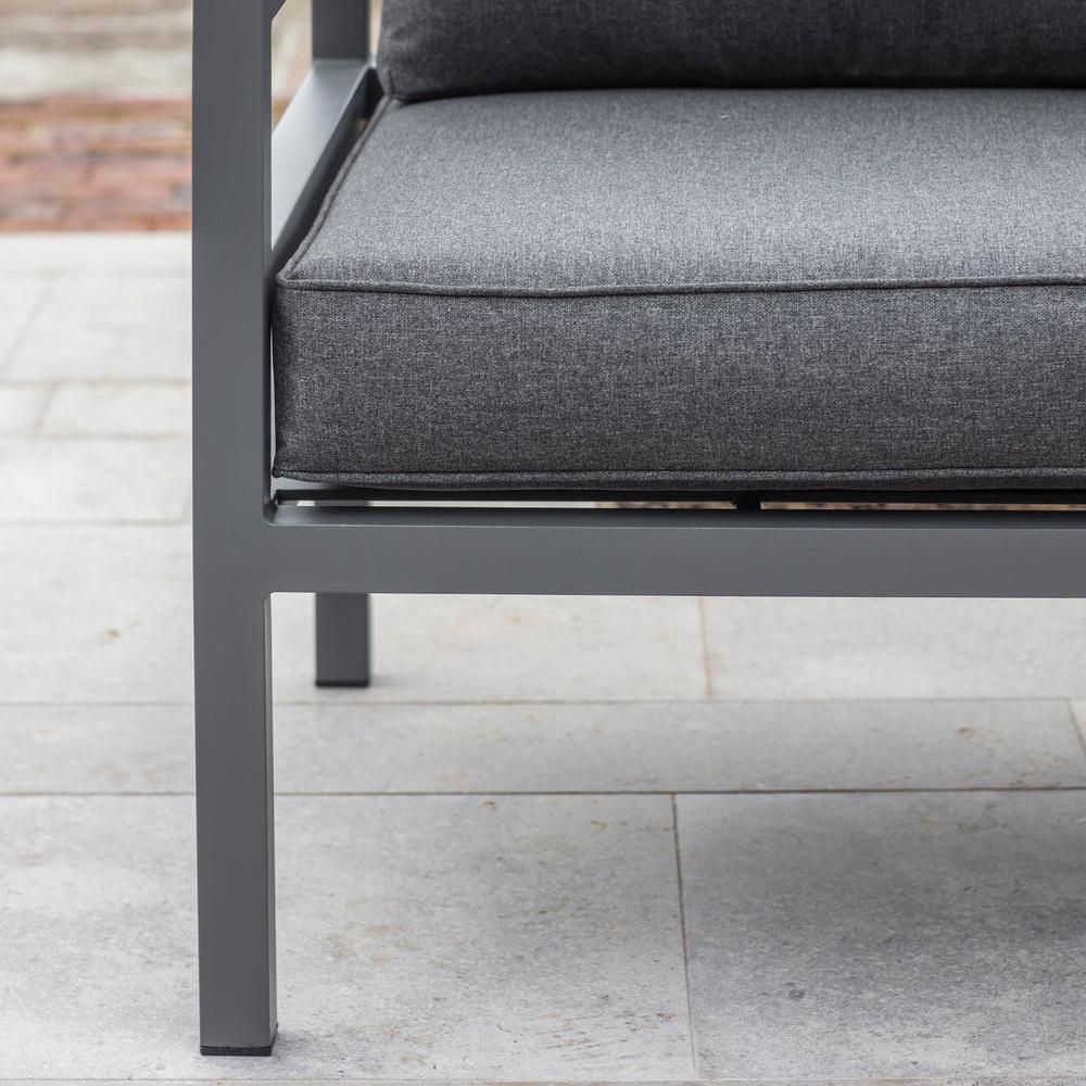 Close-up of the Aluminium Legs on the Sofa Chair