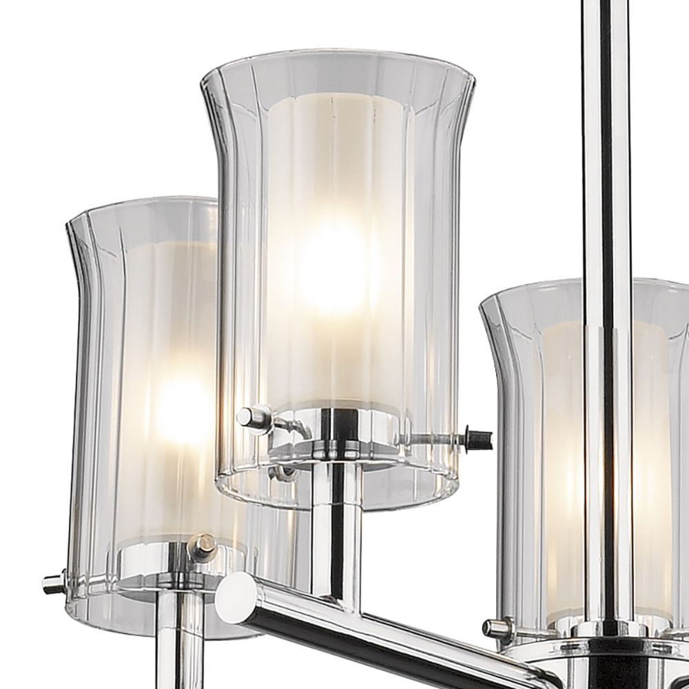 Contemporary Chrome Bathroom Chandelier