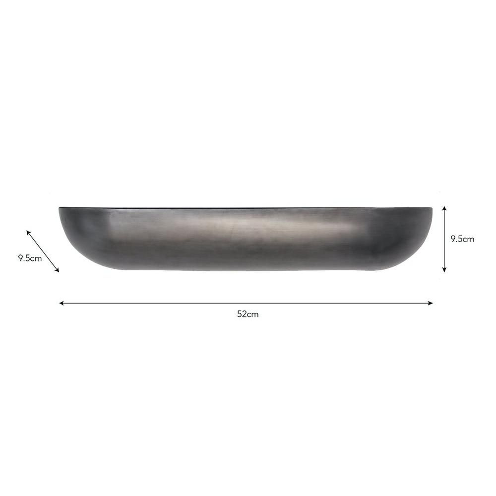 Contemporary Curved Wall Mounted Planter Dimensions