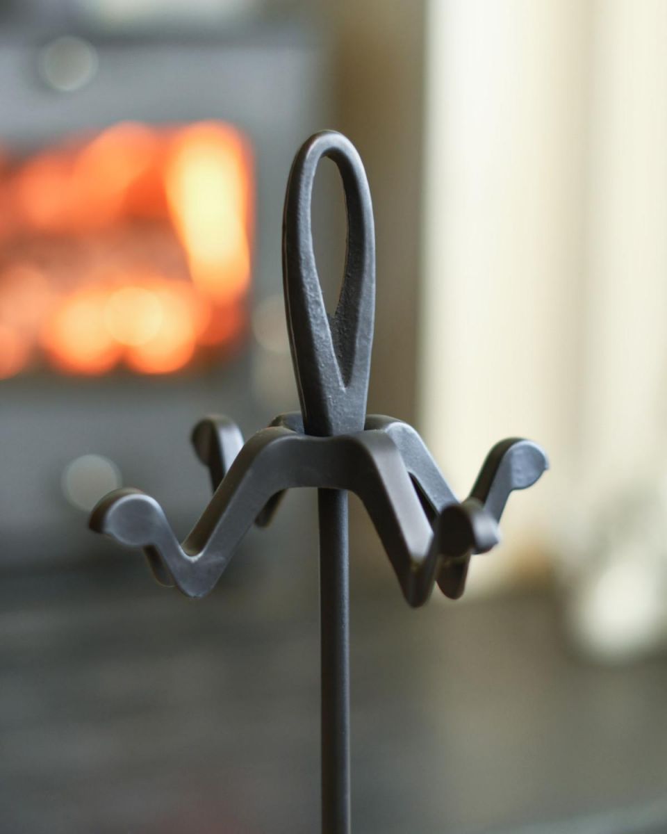 Close-Up of Hooks for Fireside Tools
