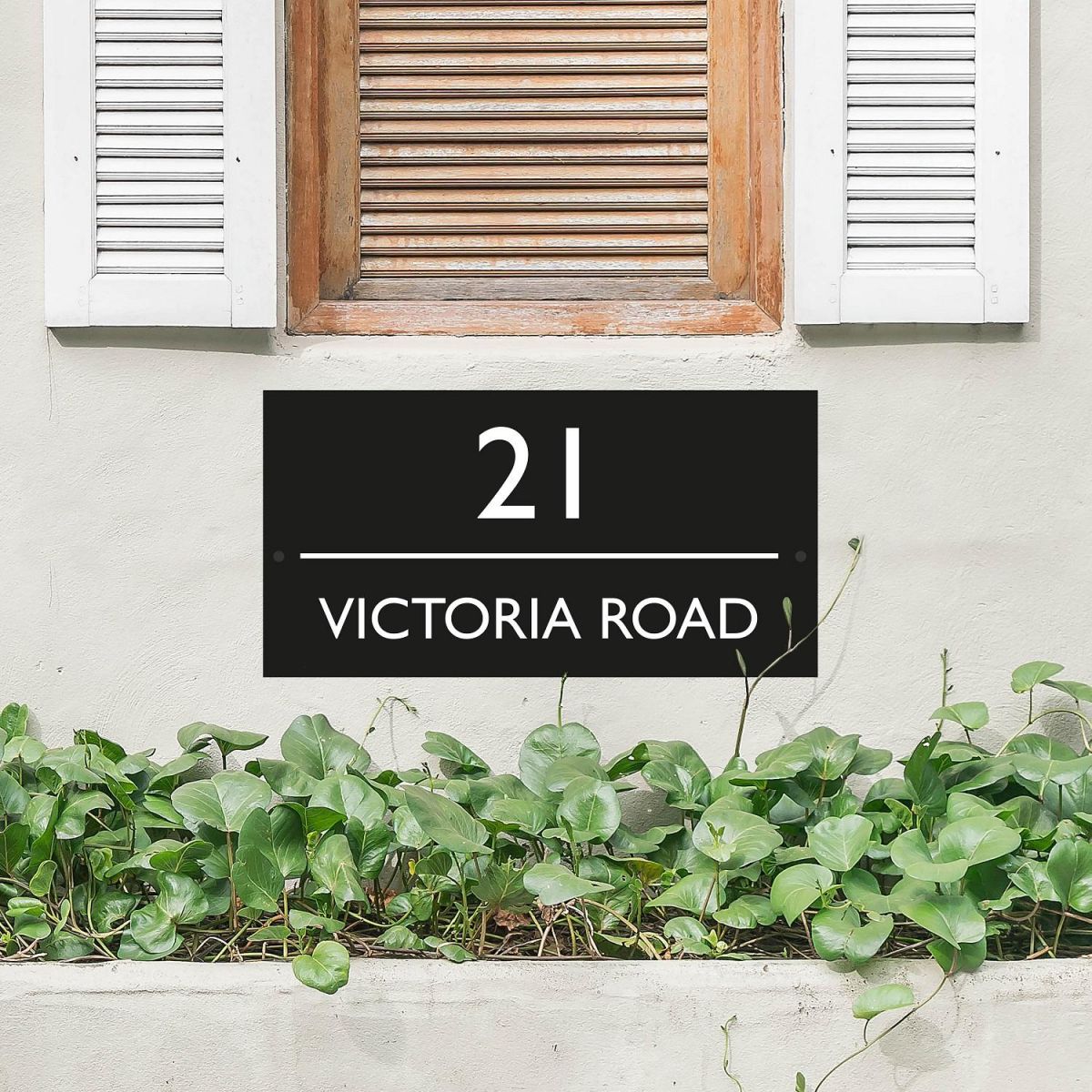 Rectangle House Name Sign 