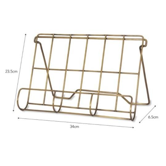 Antique Brass Cook Book Holder Measurements