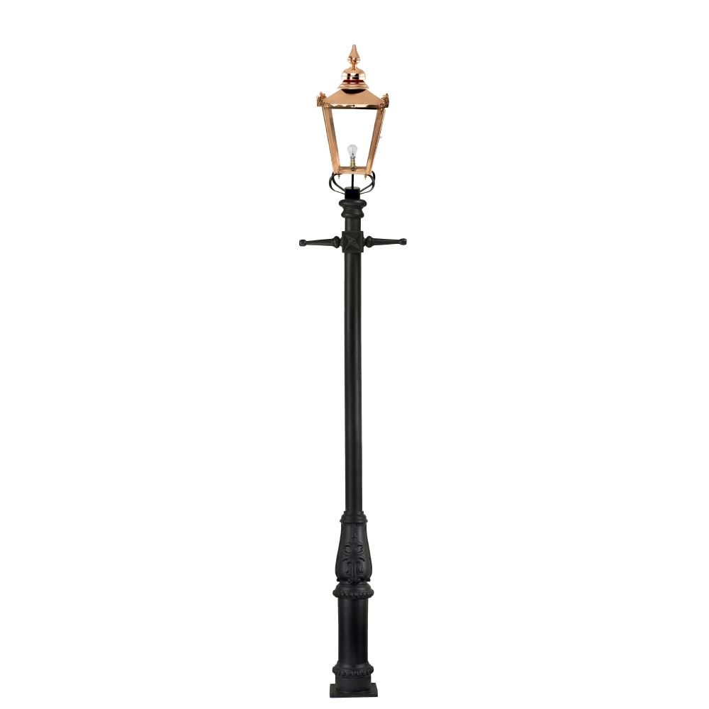 Victorian Lamp Post Set with a Copper Lantern