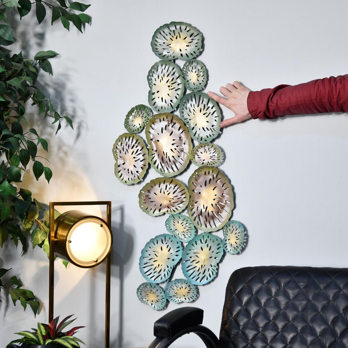 Coral Wall Art to Scale