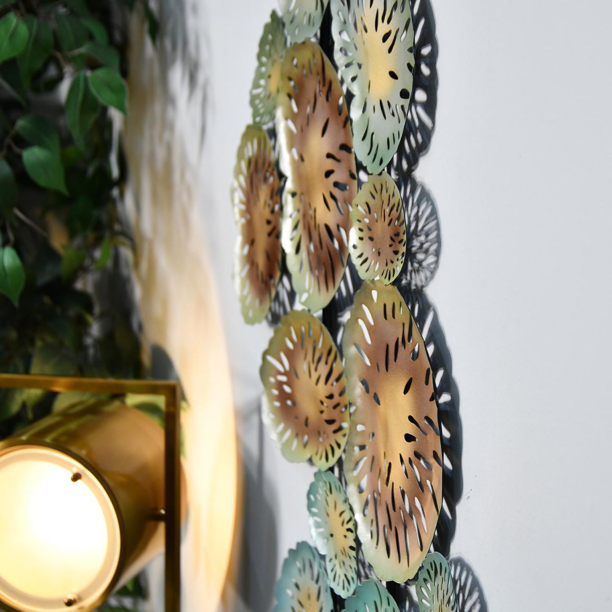 Close-up of the Coral Wall Art 