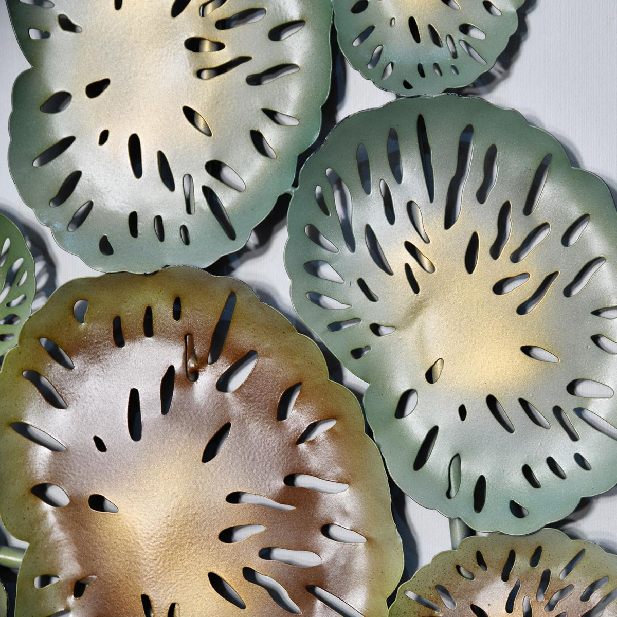 Close-up of the Finish on the Coral Wall Art 