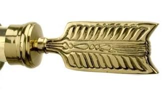 "Nottingham Fletch" Curtain Finial