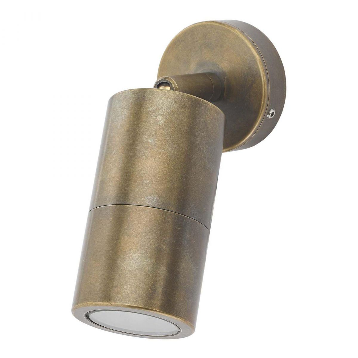 Cylinder Downlight Finished in Antique Brass