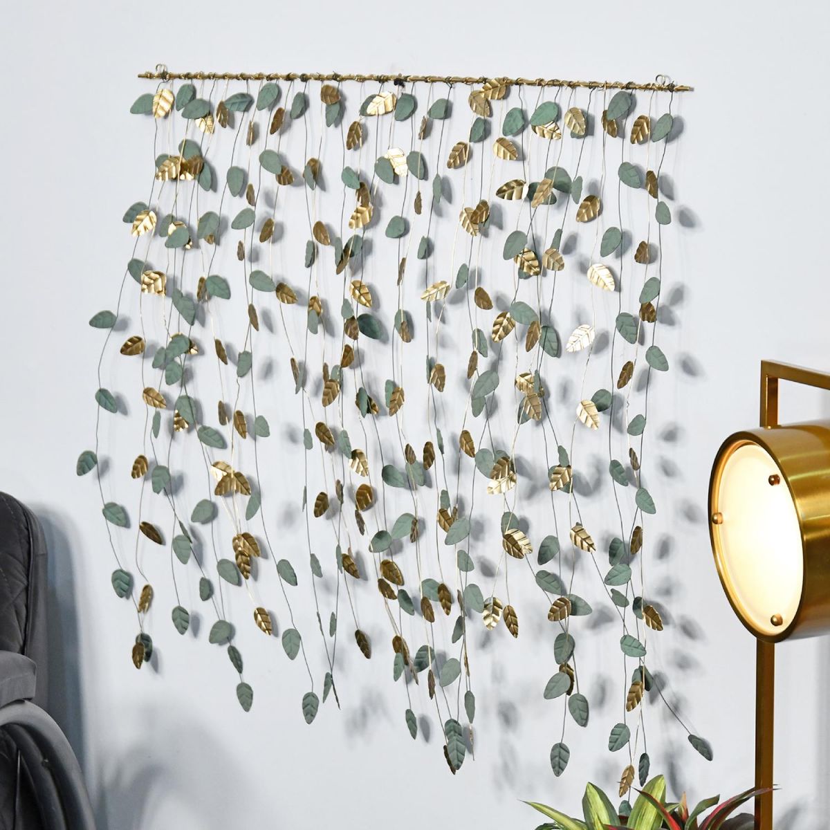 Dangling Leaves Wall Art in Situ