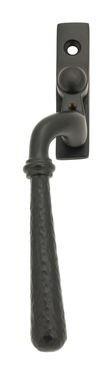 Dark Aged Copper Hammered Espag Window Handle - Left Handed