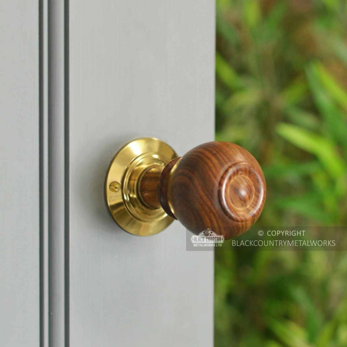 Hardwood Round Wooden Door Knobs