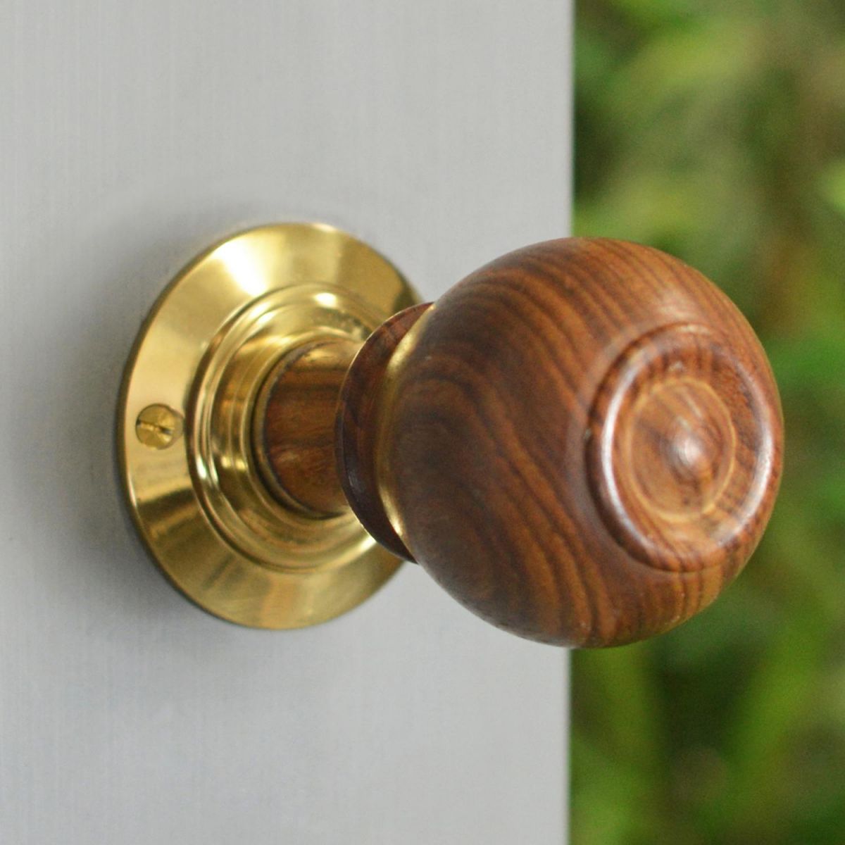 Hardwood Round Wooden Door Knobs