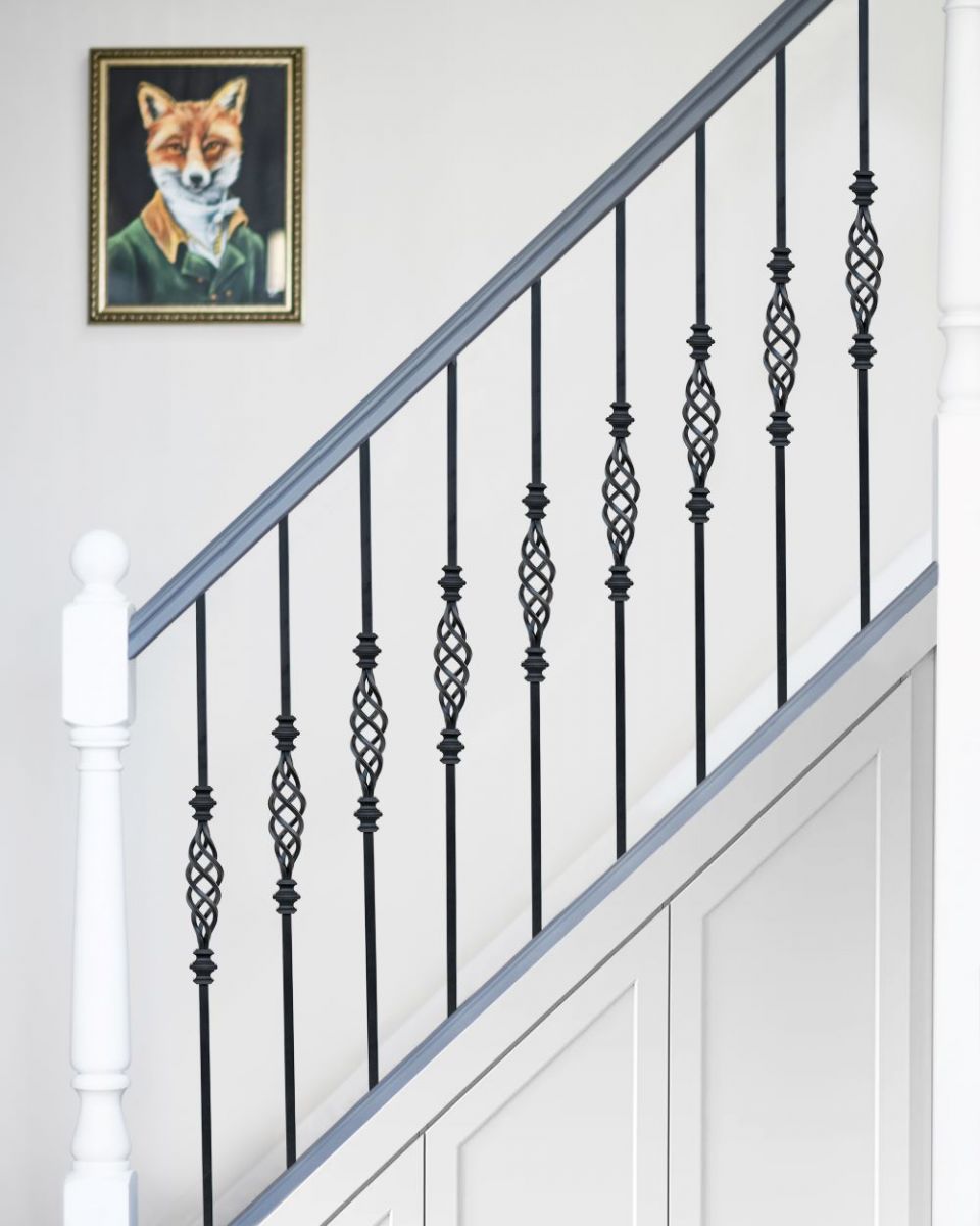 Decorative Basket Stair Spindle On Stairs